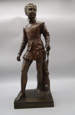 Beispiel für Antiquitäten bei Novecento in Basel: Bronzefigur
